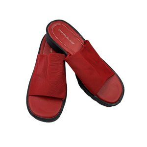 Montego Bay Club Women's Red & Black Slip-on's